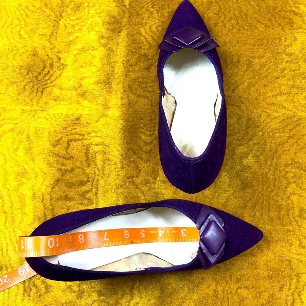 Vintage Velvet Heels  shoes - Picture 8 of 14